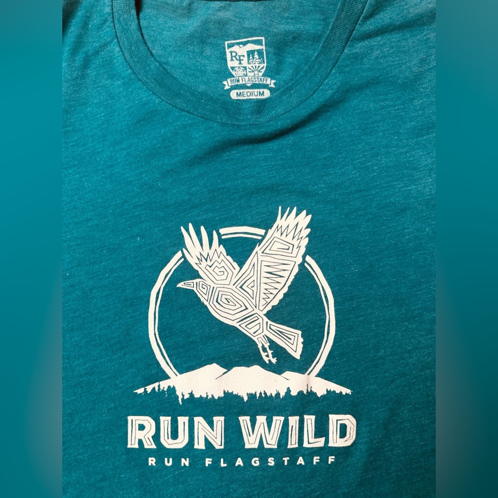 Teal Graphic Run Wild T-Shirt